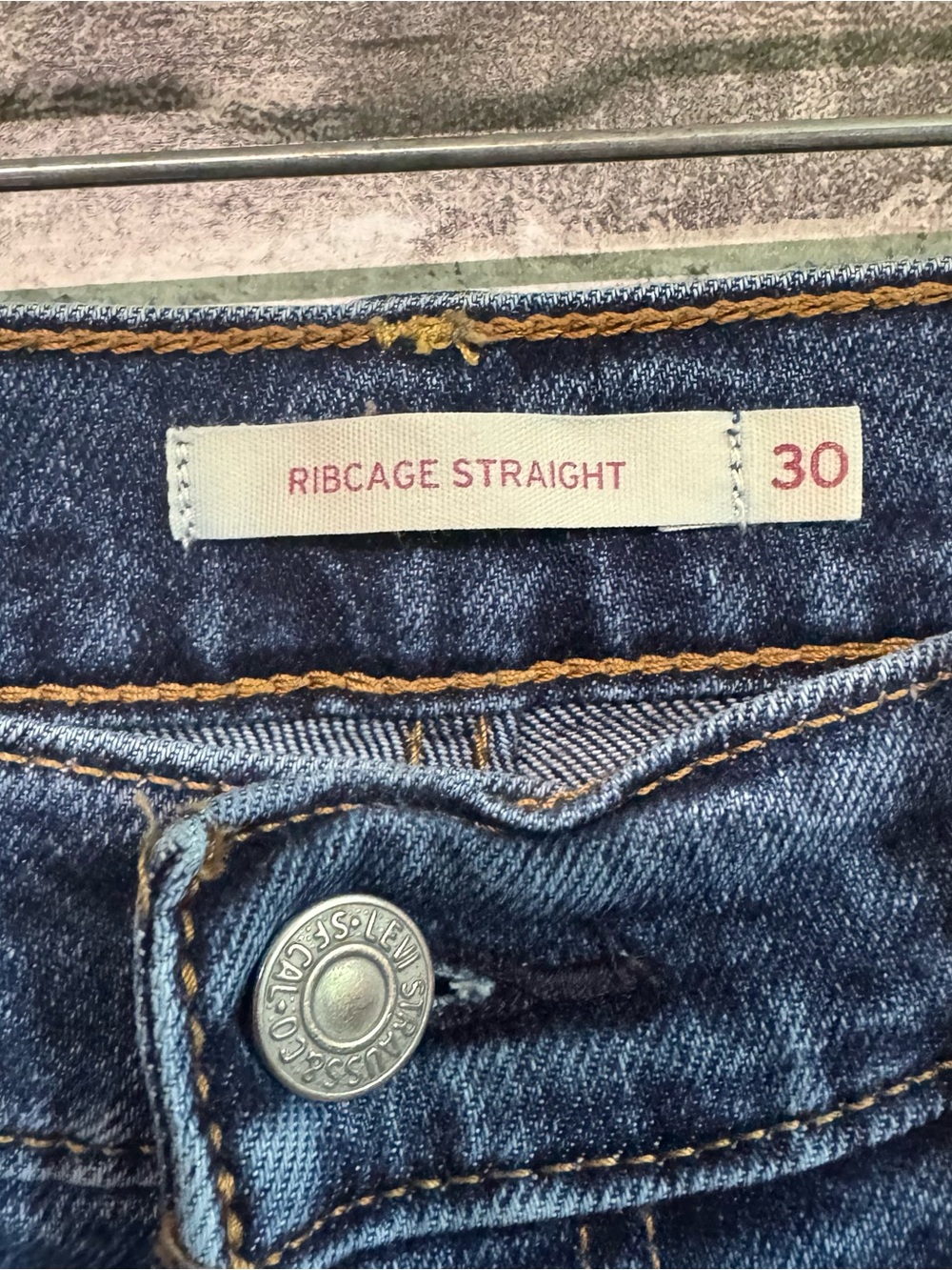 Levi’s ribcage straight leg jeans Dark wash - Picture 3 of 8